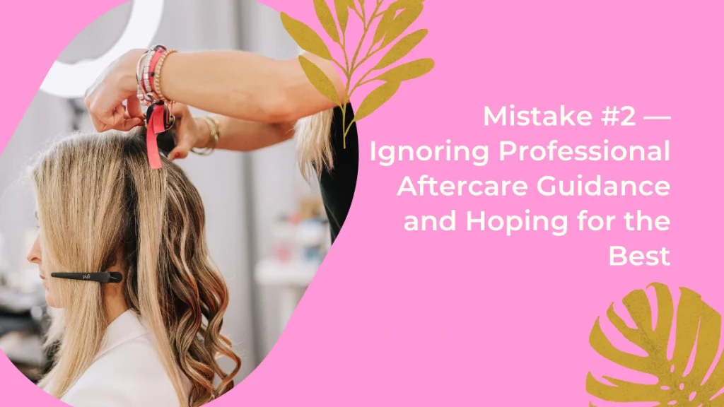 Hair extensions mistakes Abu Dhabi