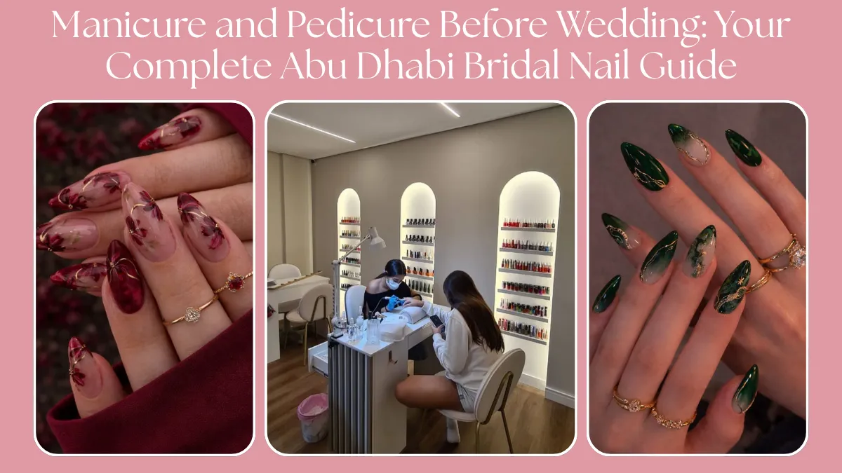 manicure and pedicure before wedding